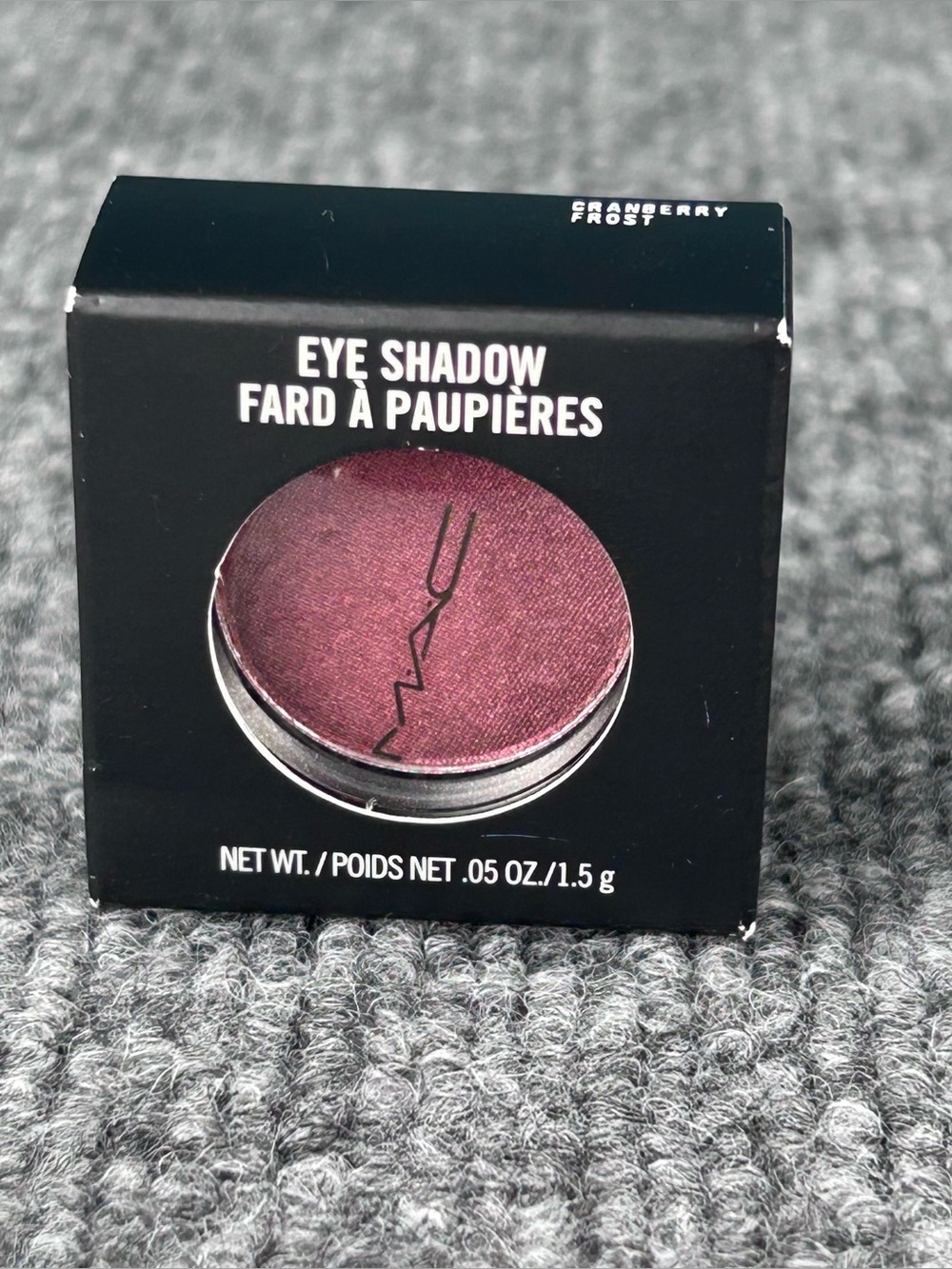 MAC Eye Shadow Powder ~ Full size .05oz Single in CRANBERRY Frost ~ New in Box